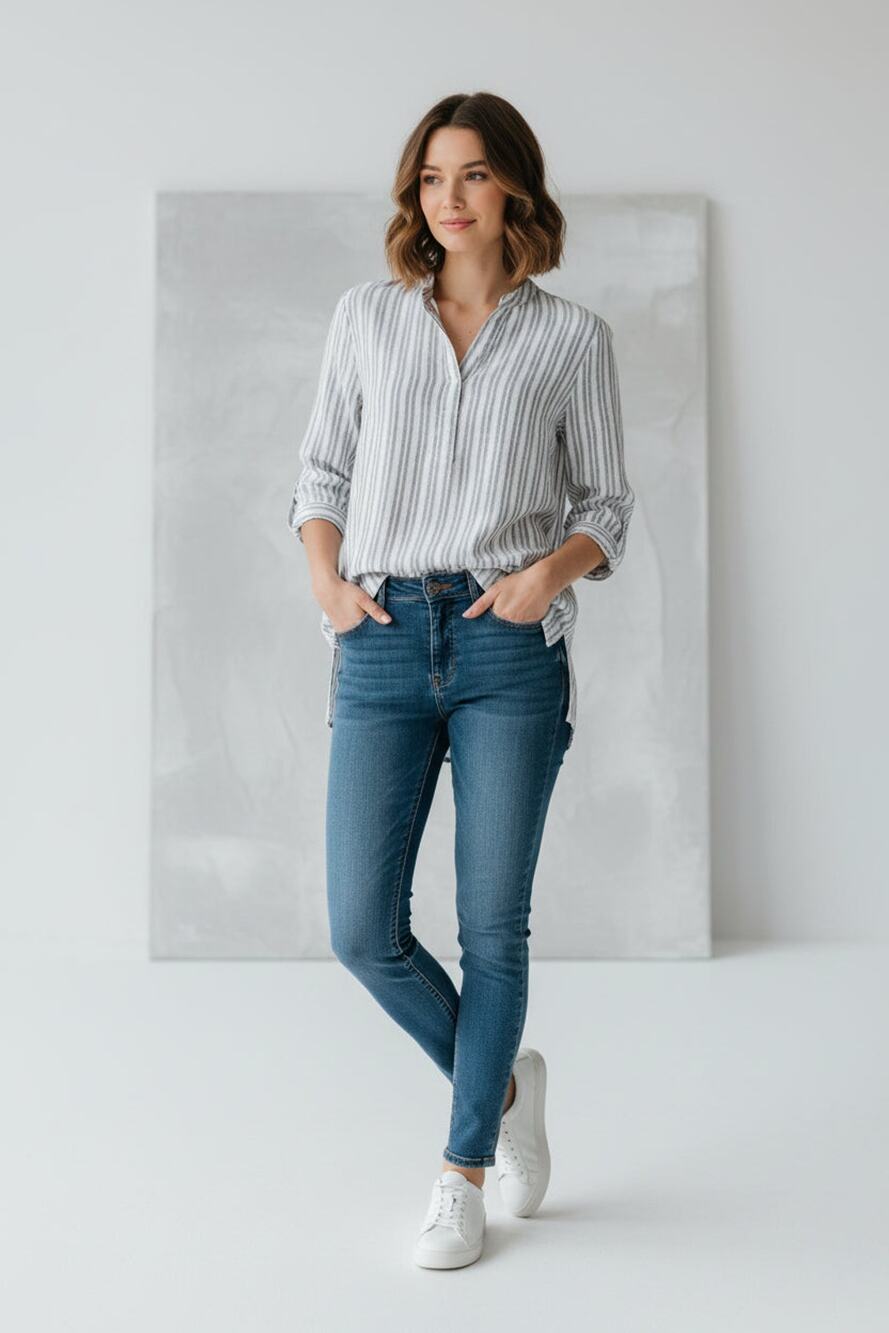 Emma & Olivia 3/4 sleeve blouse